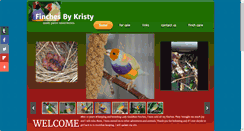 Desktop Screenshot of finchesbykristy.com